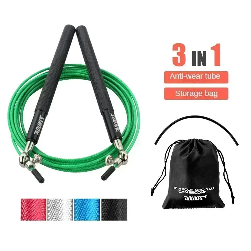 Adult Steel Wire Weighted Speed Jump Rope Fitness Sports Competition Bearing Jump Rope Speed Jump Rope